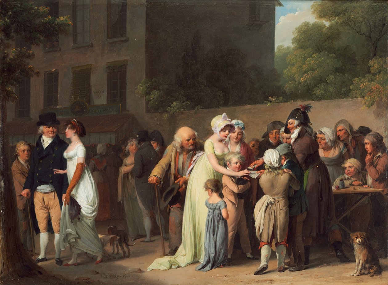Kortskarpen på Boulevarden af Louis Leopold Boilly
