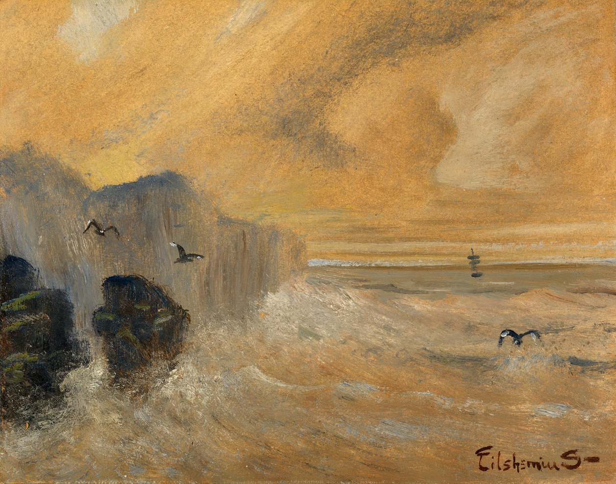 Den stenede kyst af Louis M. Eilshemius