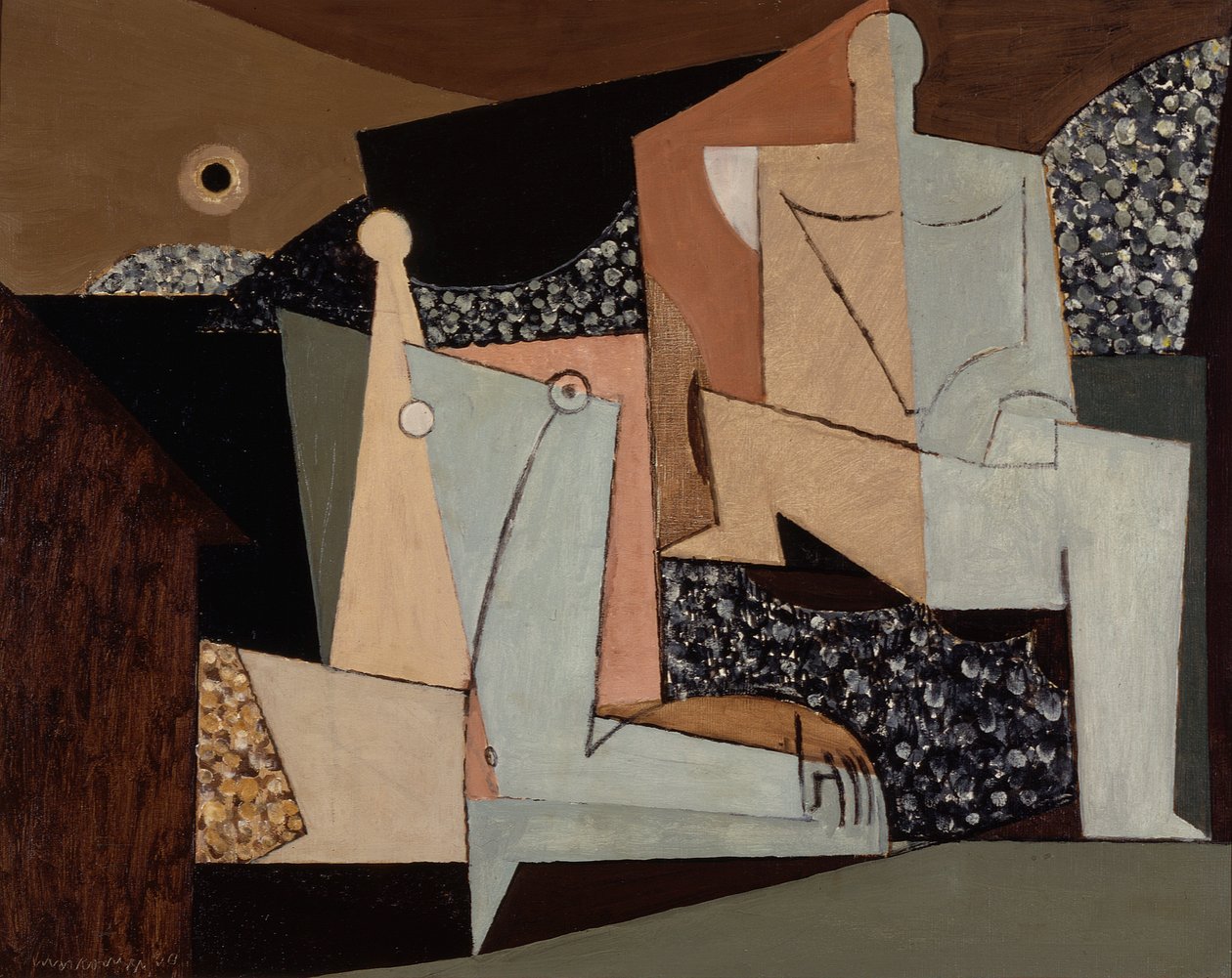 Figurer på en strand af Louis Marcoussis