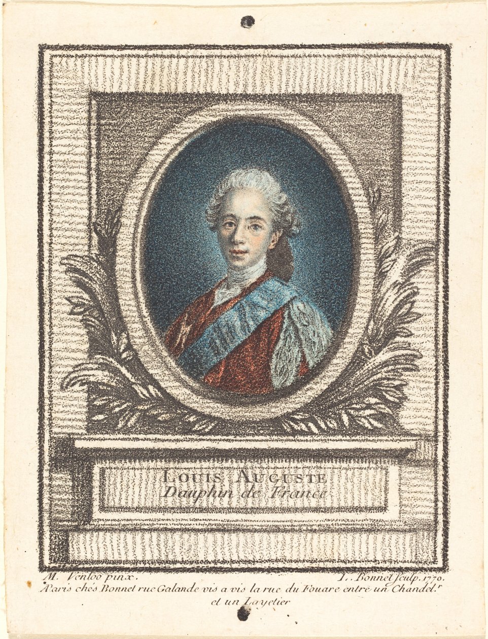 Louis-Auguste, Dauphin af Frankrig, 1770. af Louis Marin Bonnet