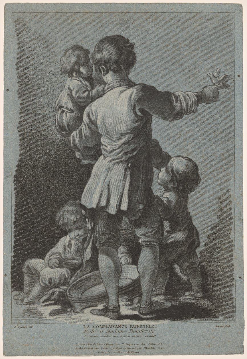 Faderlig selvtilfredshed af Louis Marin Bonnet
