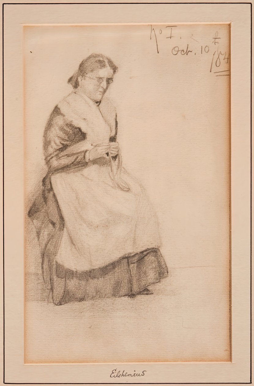 strikning, 1884. af Louis Michel Eilshemius