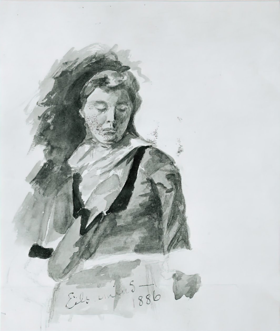 Kvindeskikkelse, 1886. af Louis Michel Eilshemius