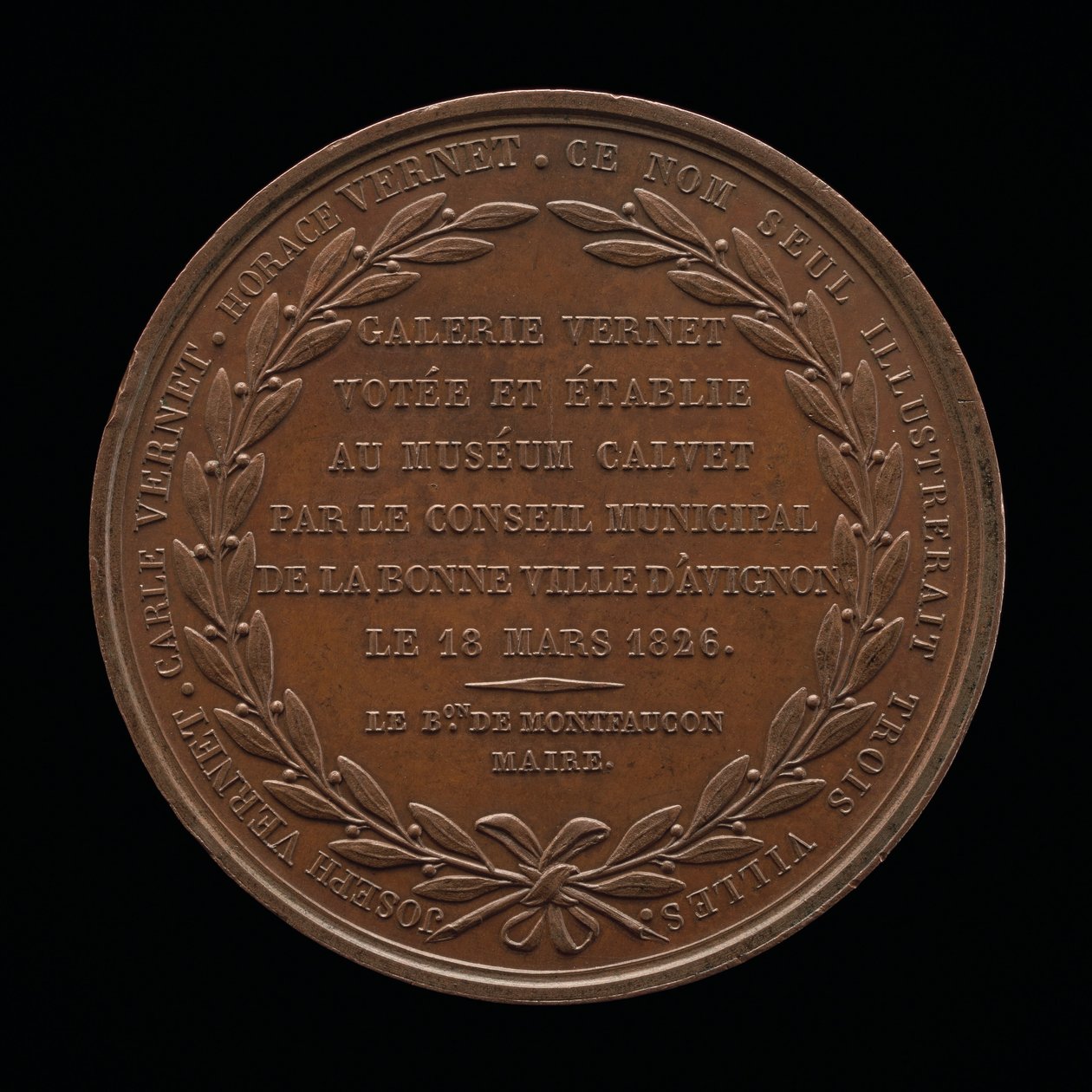 Indskrift [omvendt], 1826. af Louis Michel Petit