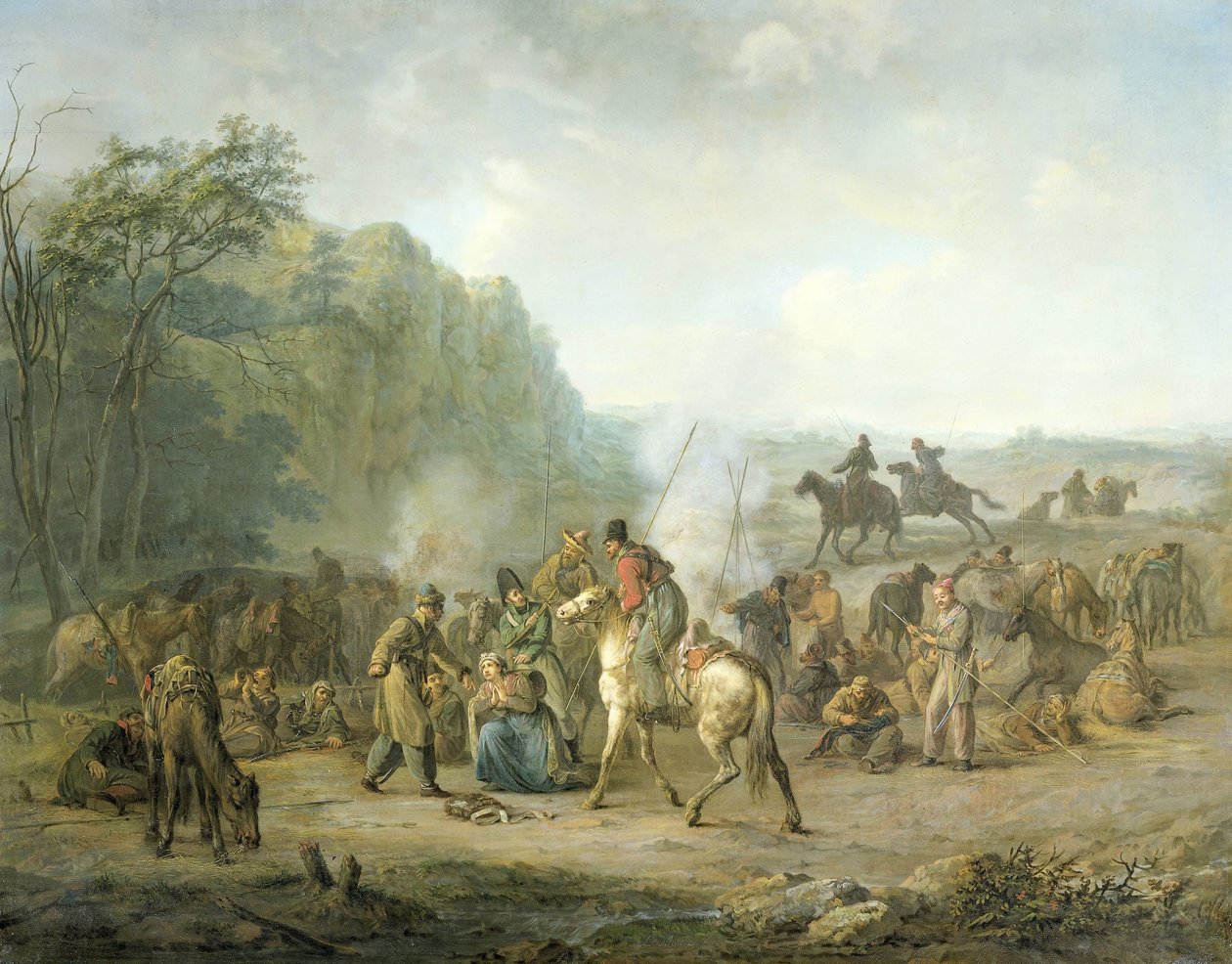 Kosakbivuak, 1813 af Louis Moritz
