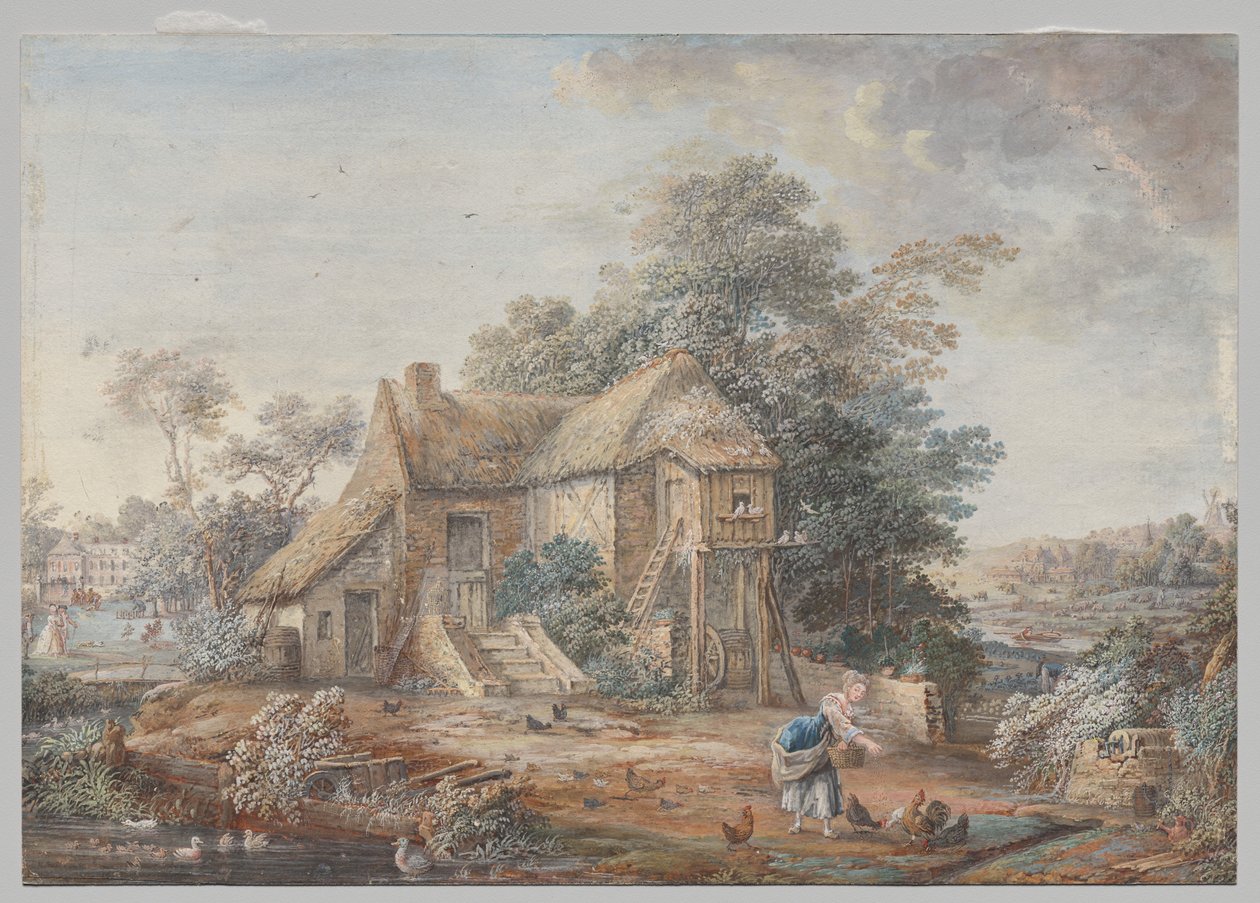 Petit Trianon, Versailles af Louis Nicolas van Blarenberghe