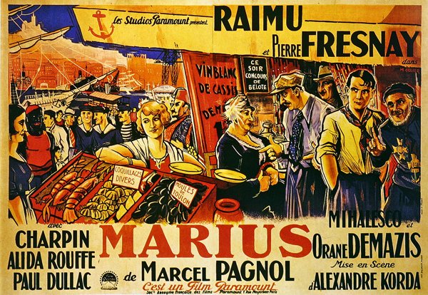 Marius plakat af Louis Ollier