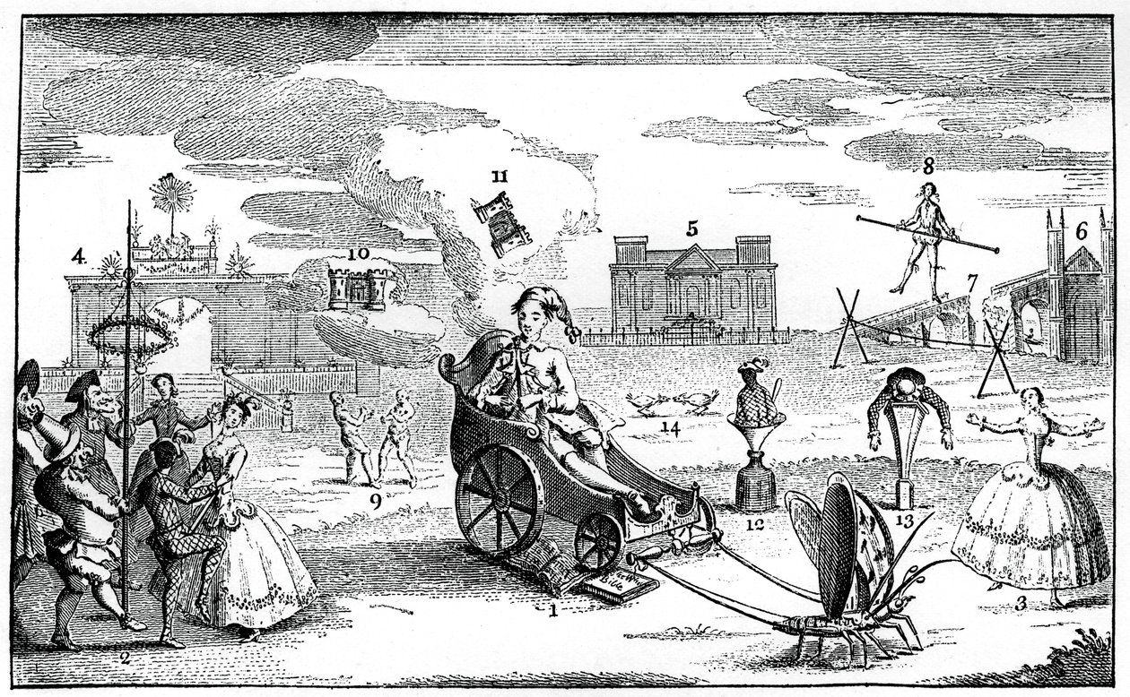 Dårskab triumferende, 1749. af Louis Philippe Boitard