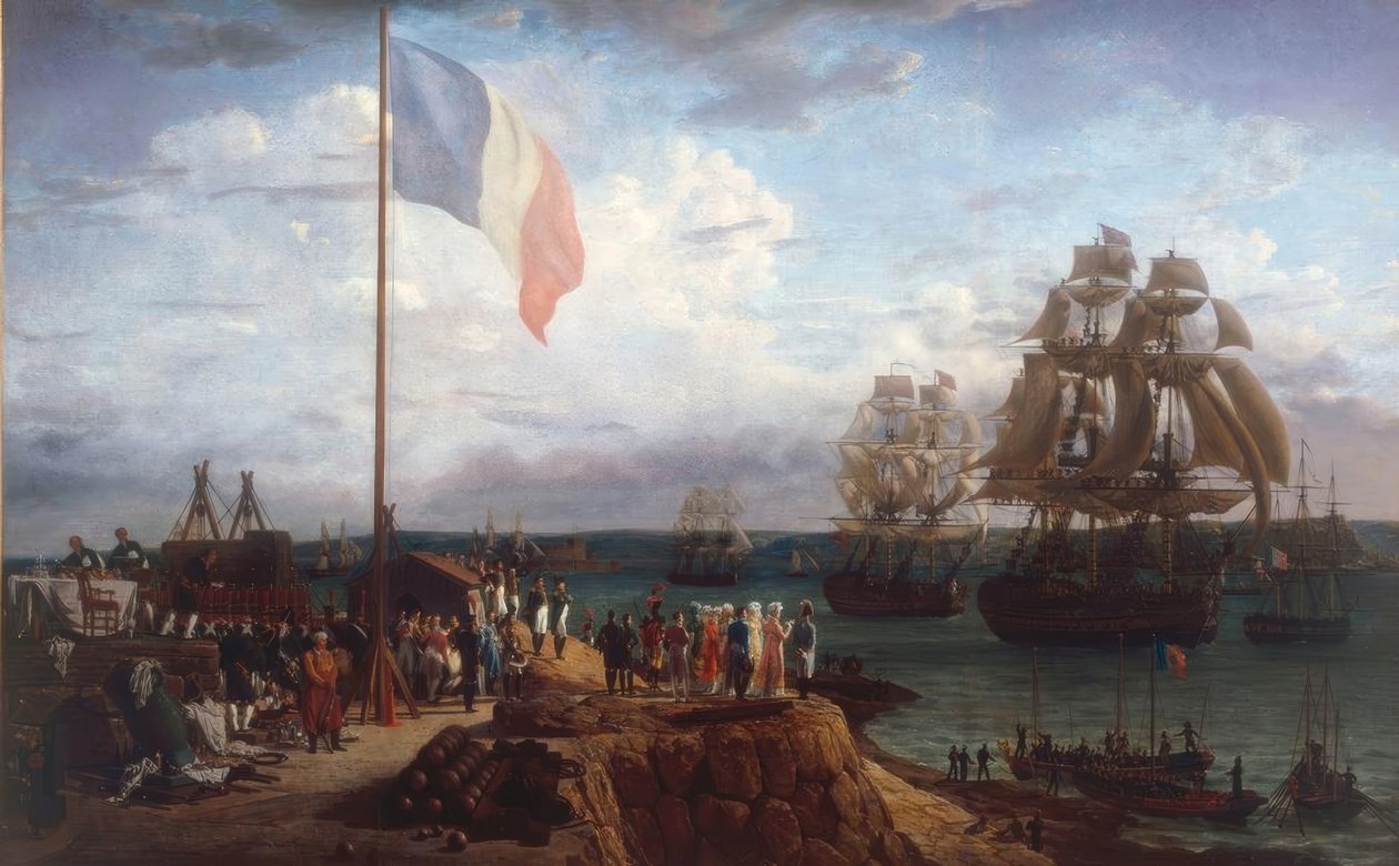 Napoleon I og kejserinde Marie-Louise være af Louis Philippe Crepin