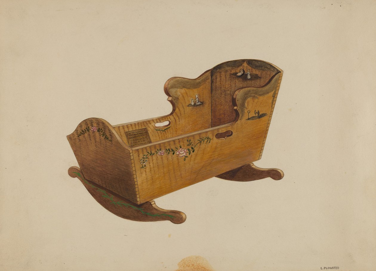 Vugge, c. 1936. af Louis Plogsted