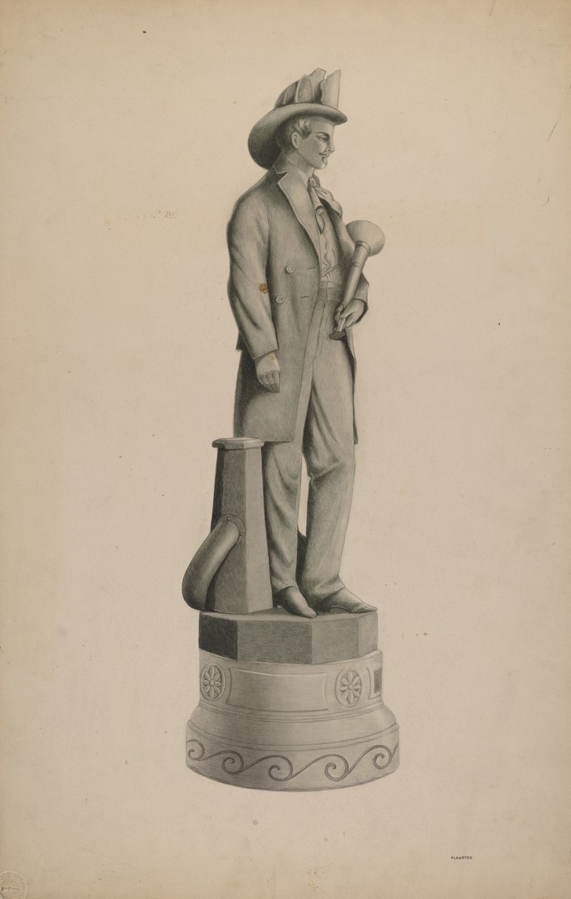Statue, 19351942. af Louis Plogsted