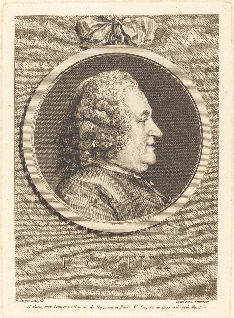 Philippe Cayeux af Louis Simon Lempereur after Charles Nicolas Cochin II