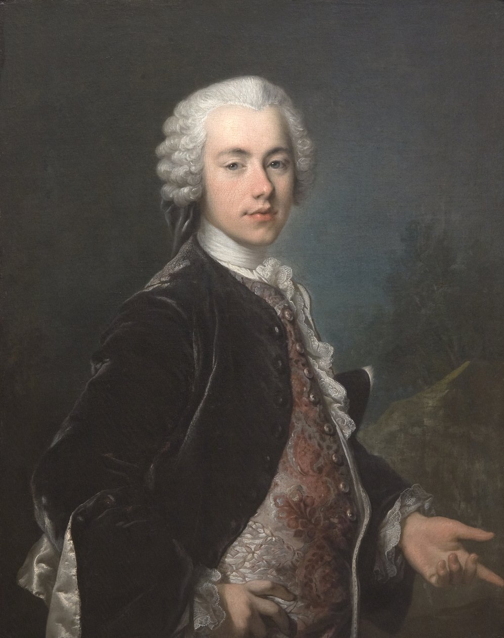 Portræt af Frederik Berregaard af Louis Tocqué