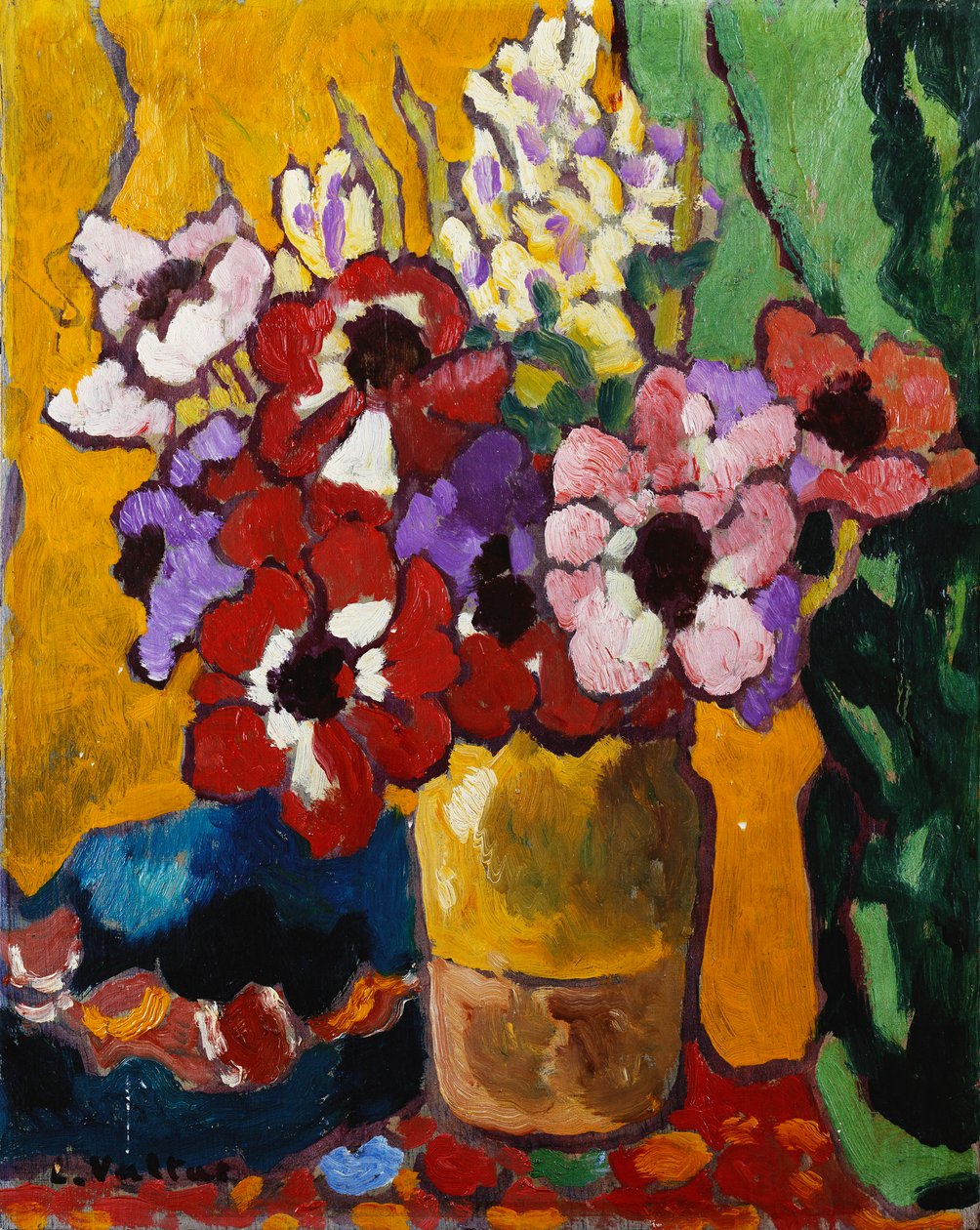 Buket blomster af Louis Valtat