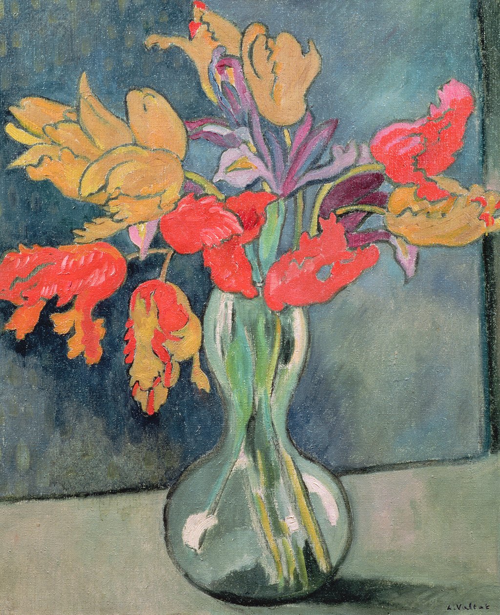 Buket af Tulipaner af Louis Valtat