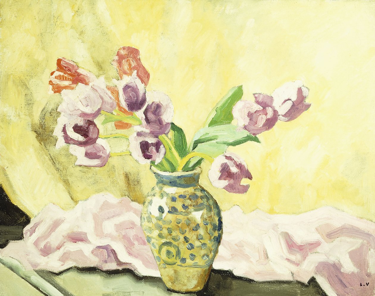 Vase af Tulipaner; vase med tulipaner af Louis Valtat