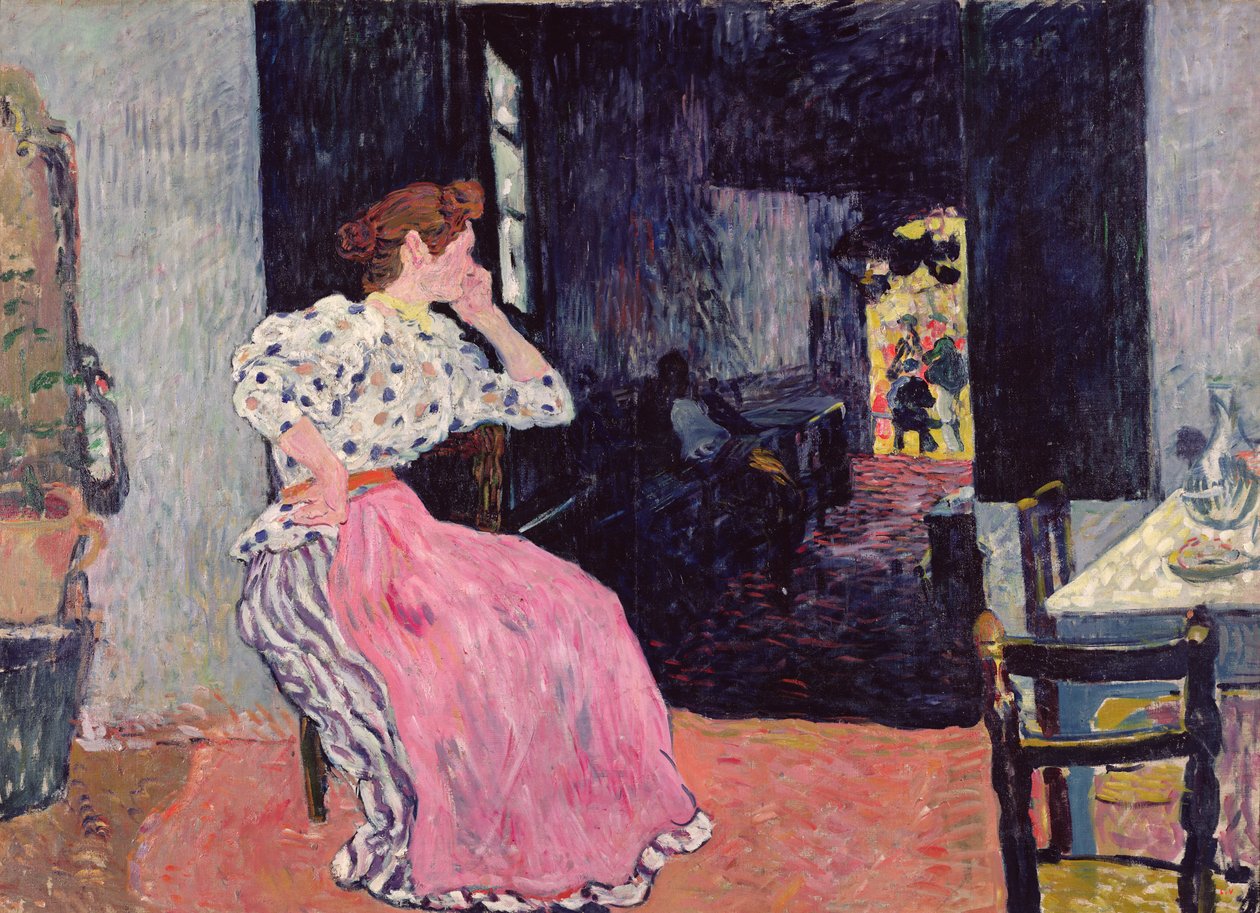 Kvinde ved kabareten af Louis Valtat