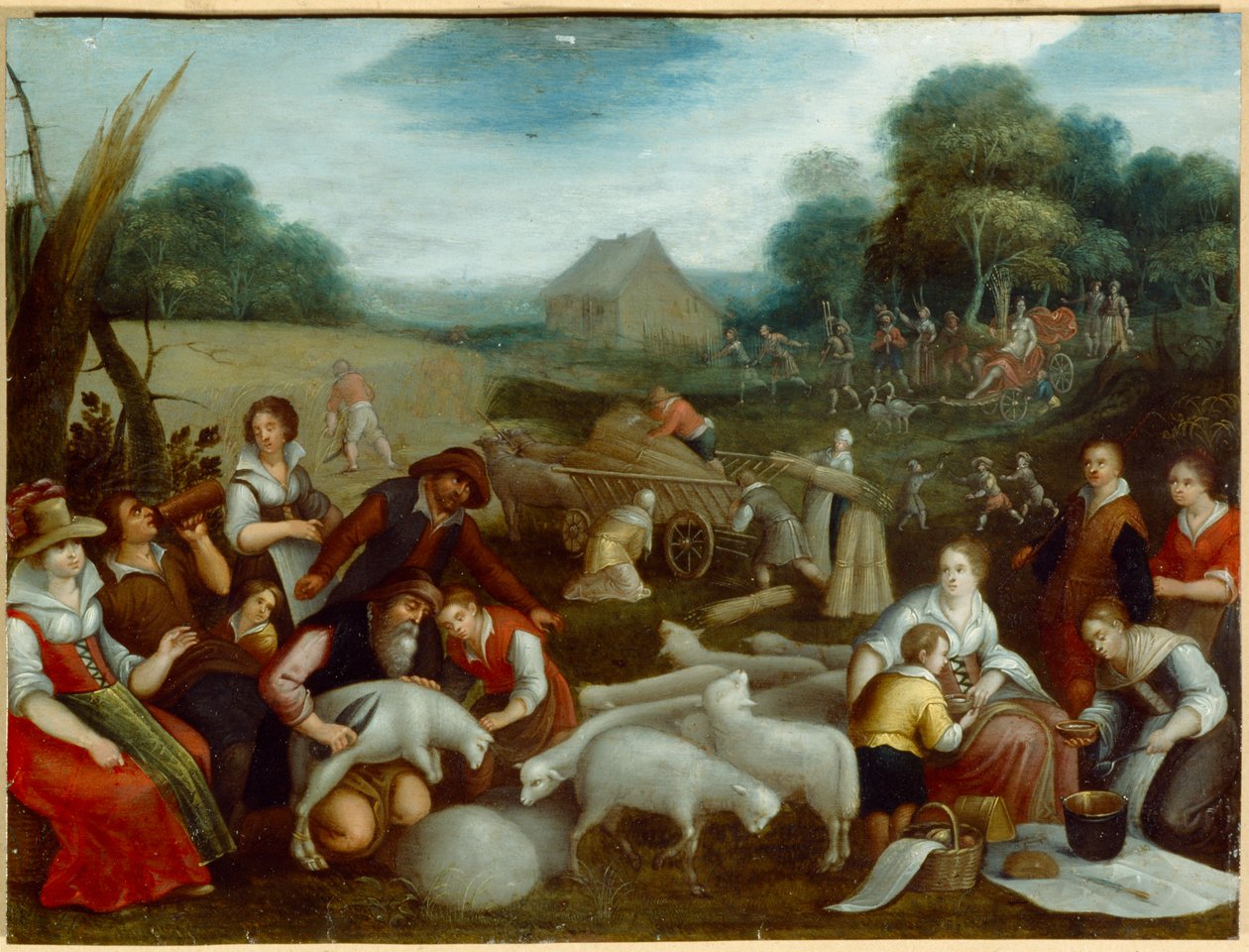 Sommer (olie på lærred) af Louis de (circle of) Caullery