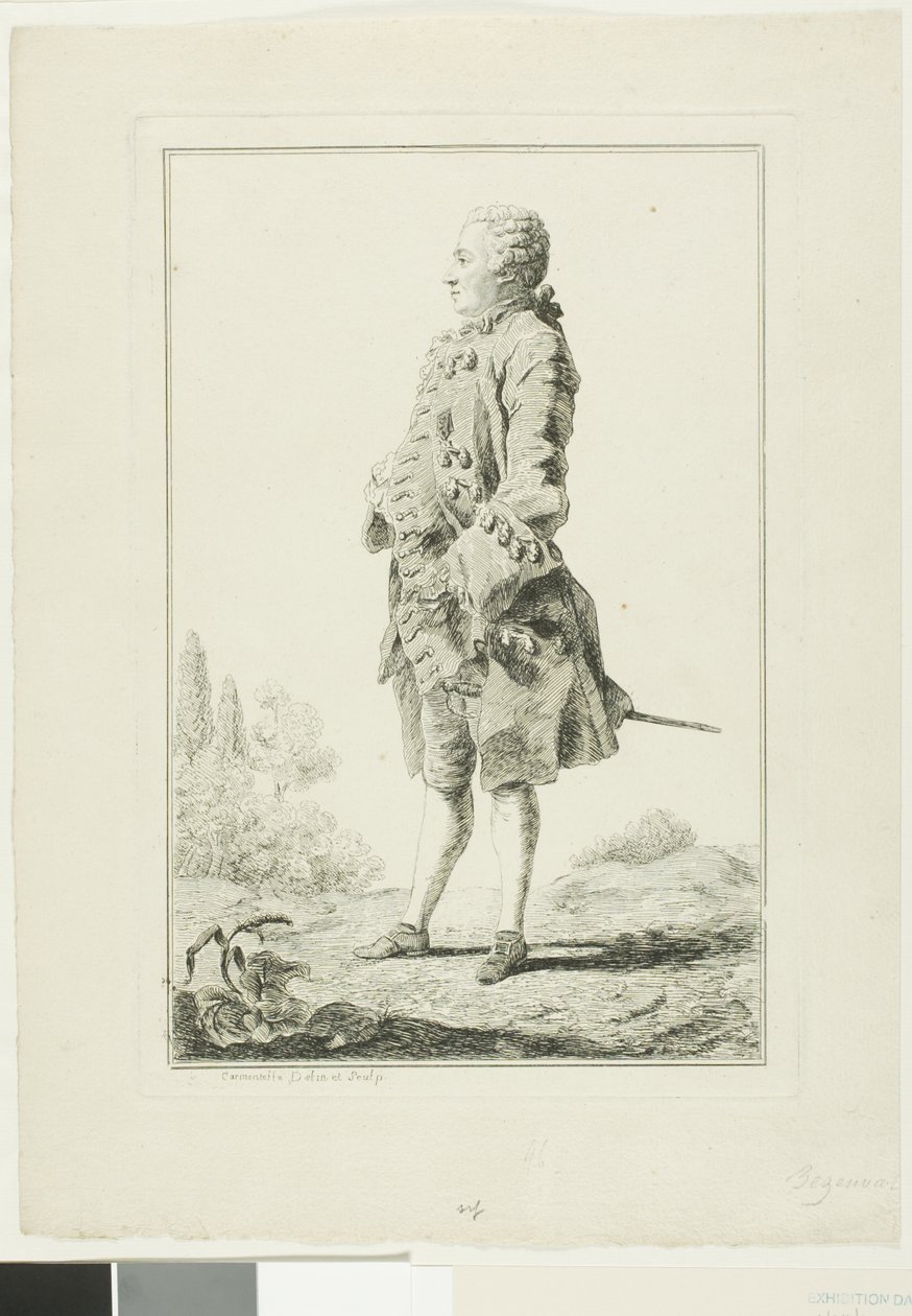 Peter Josef-Victor de Benseval af Louis de Carmontelle