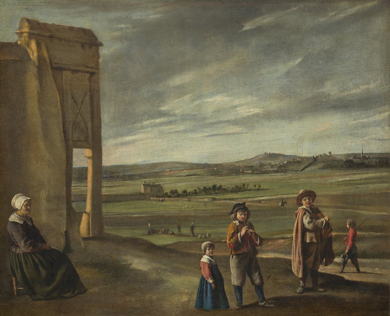 Landskab med bønder, ca. 1640. af Louis le Nain