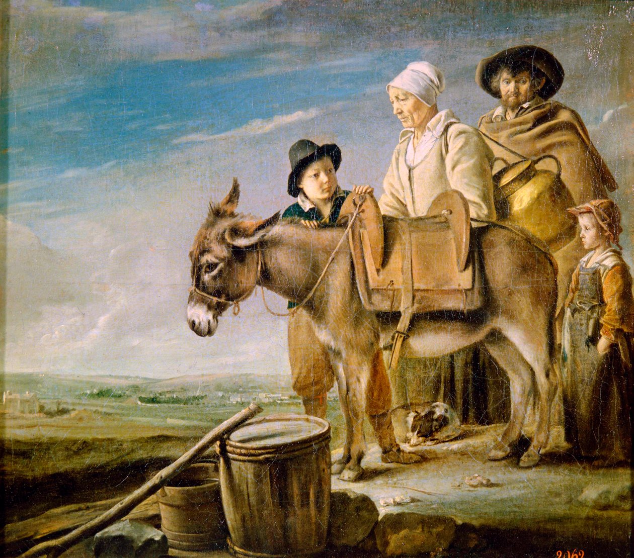 Mælkepigefamilien, 1641. af Louis le Nain