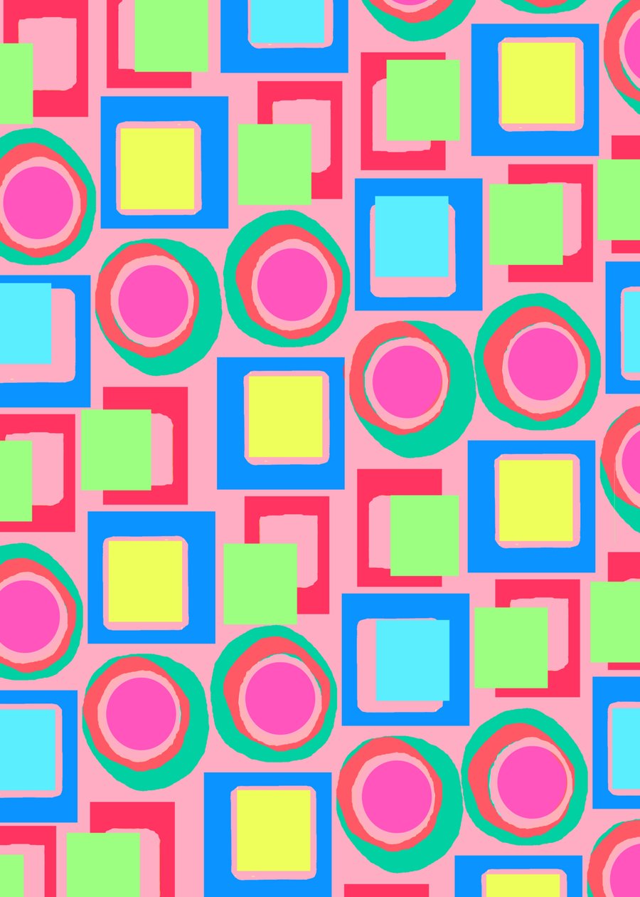 Cirkler og firkanter (digitale) af Louisa Hereford