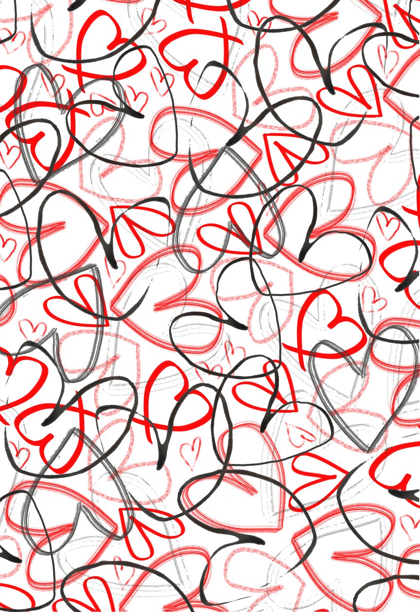 Hjerter, 2015, Digitale medier af Louisa Hereford