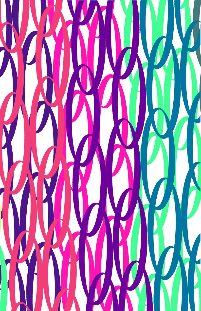 Overlejrede skriftruller, 2015, digitale medier af Louisa Hereford