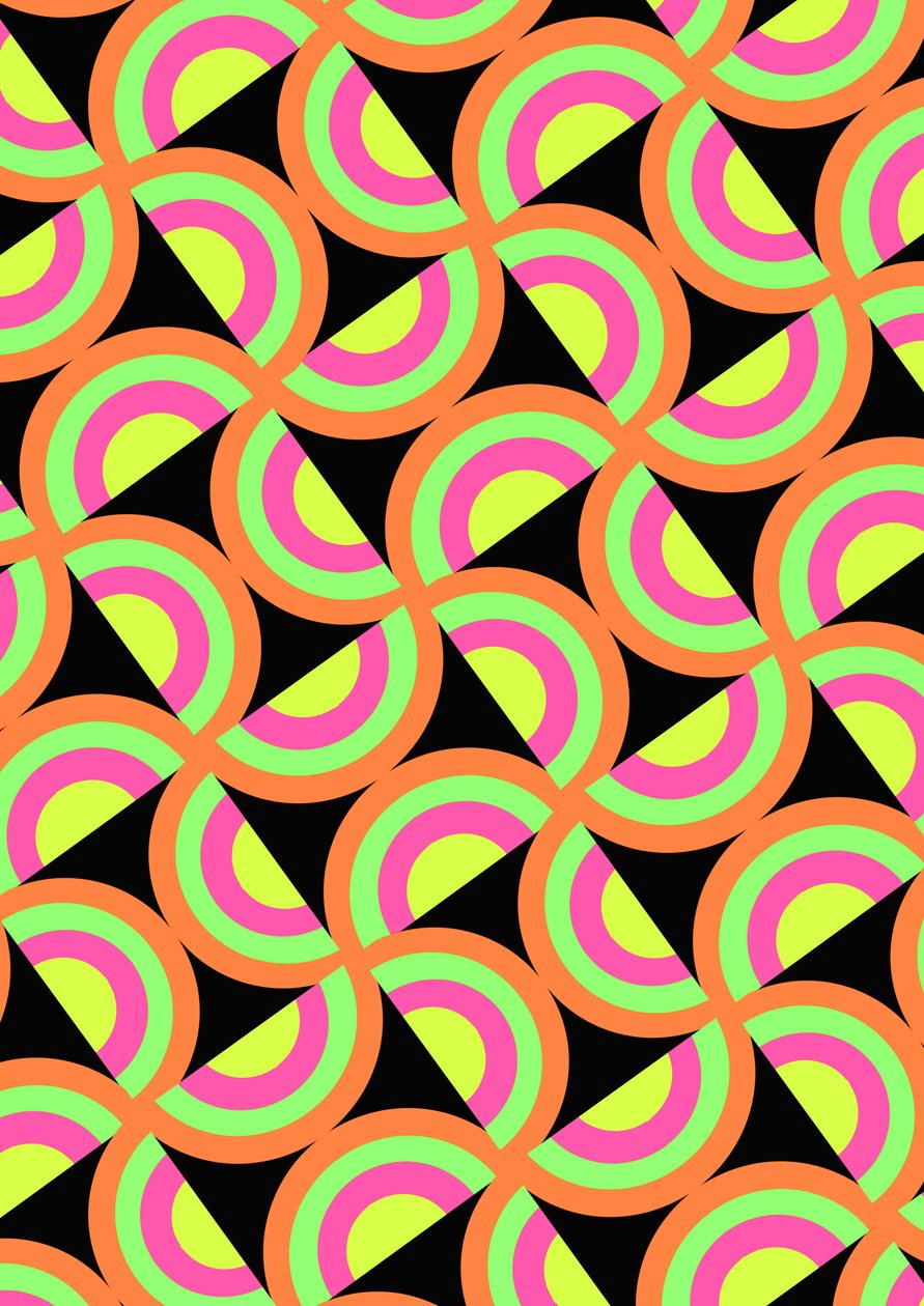 Psykedeliske firkanter (digital) af Louisa Hereford