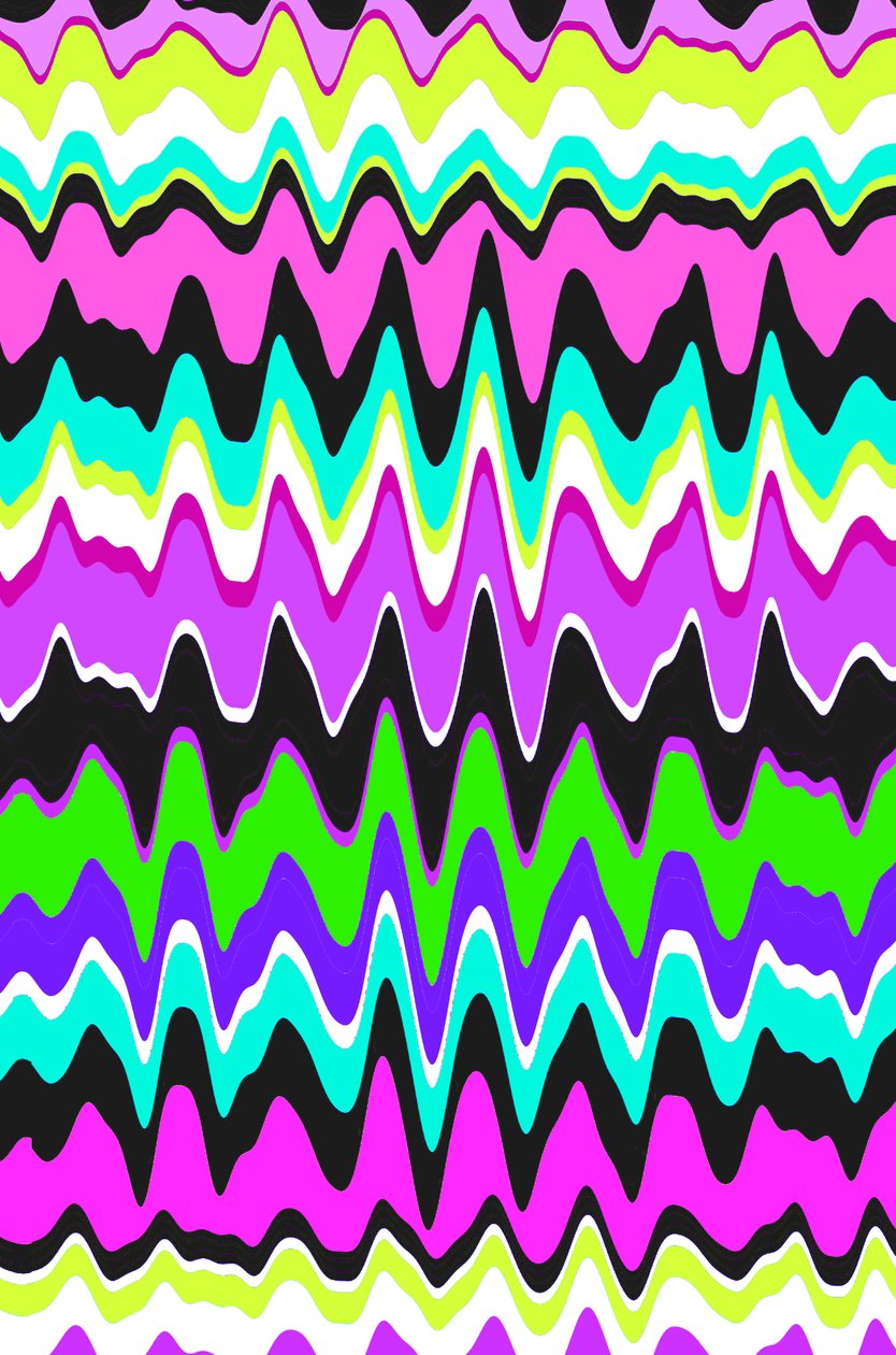 Wavy Stripe, 2015, Digital Media af Louisa Hereford