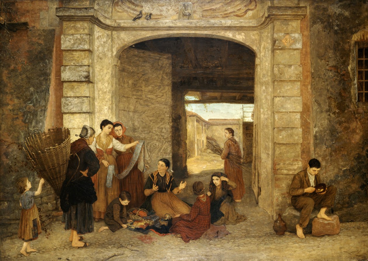 The Eternal Door Cairate, Lombardiet, 1876. af Louisa Starr