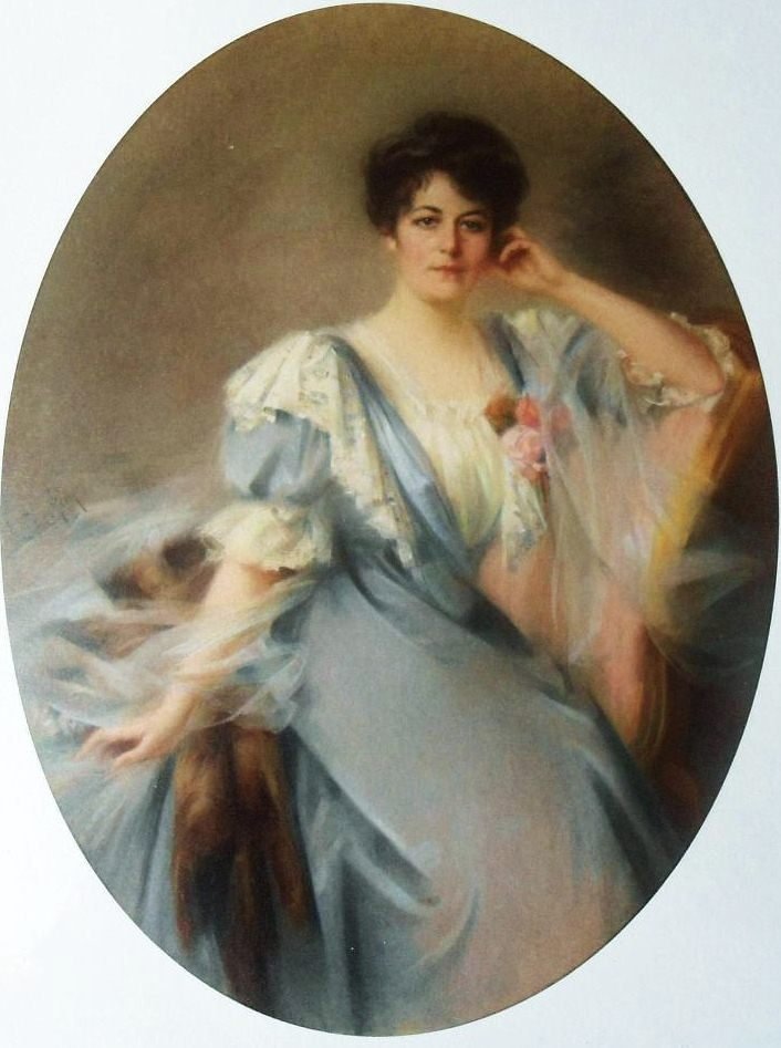 Selvportræt af Louise De Hem