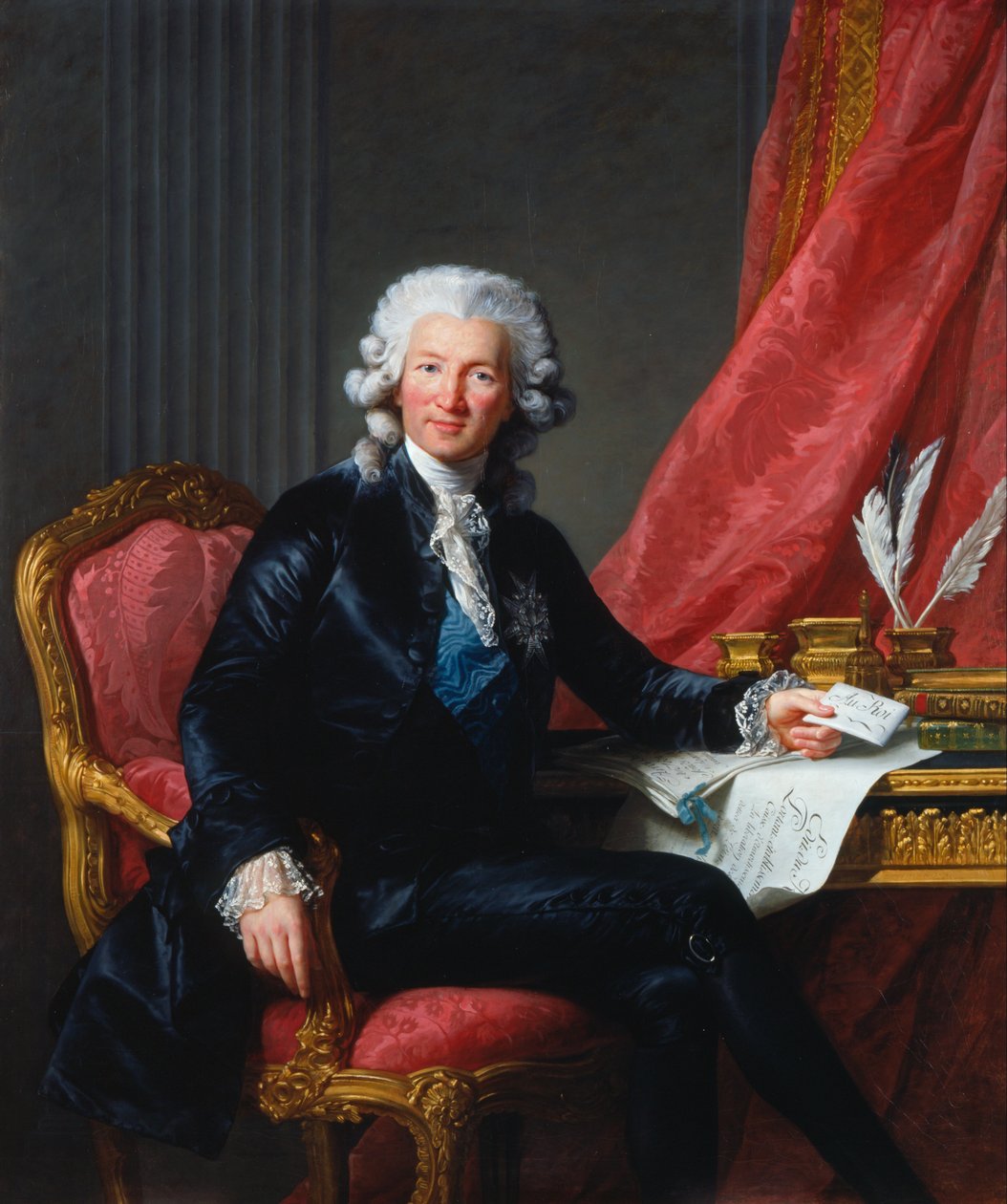 Charles-Alexandre de Calonne (1734-1802) af Elisabeth Louise Vigee Lebrun