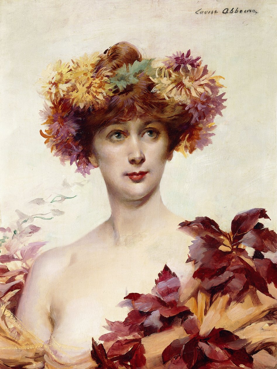 Et portræt af Sarah Bernhardt, af Louise Abbéma