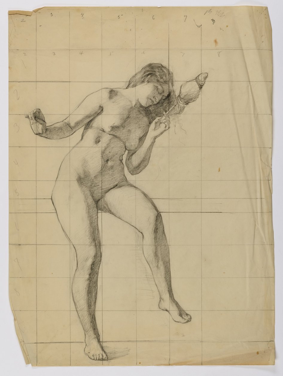 (Uden titel - nøgen kvindefigur) af Louise Cox