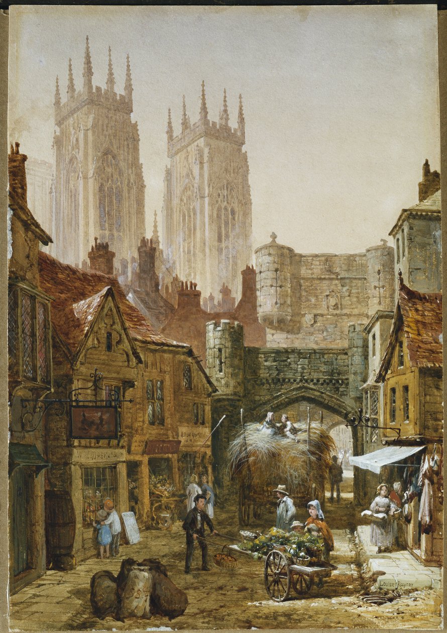 Bootham Bar, York af Louise Ingram Rayner