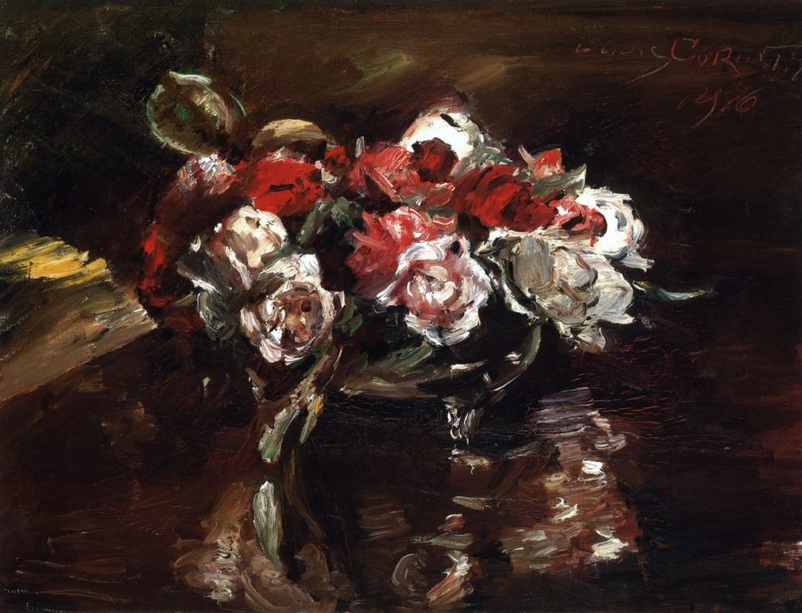 Blumenstillleben English: Floral Still Life af Lovis Corinth