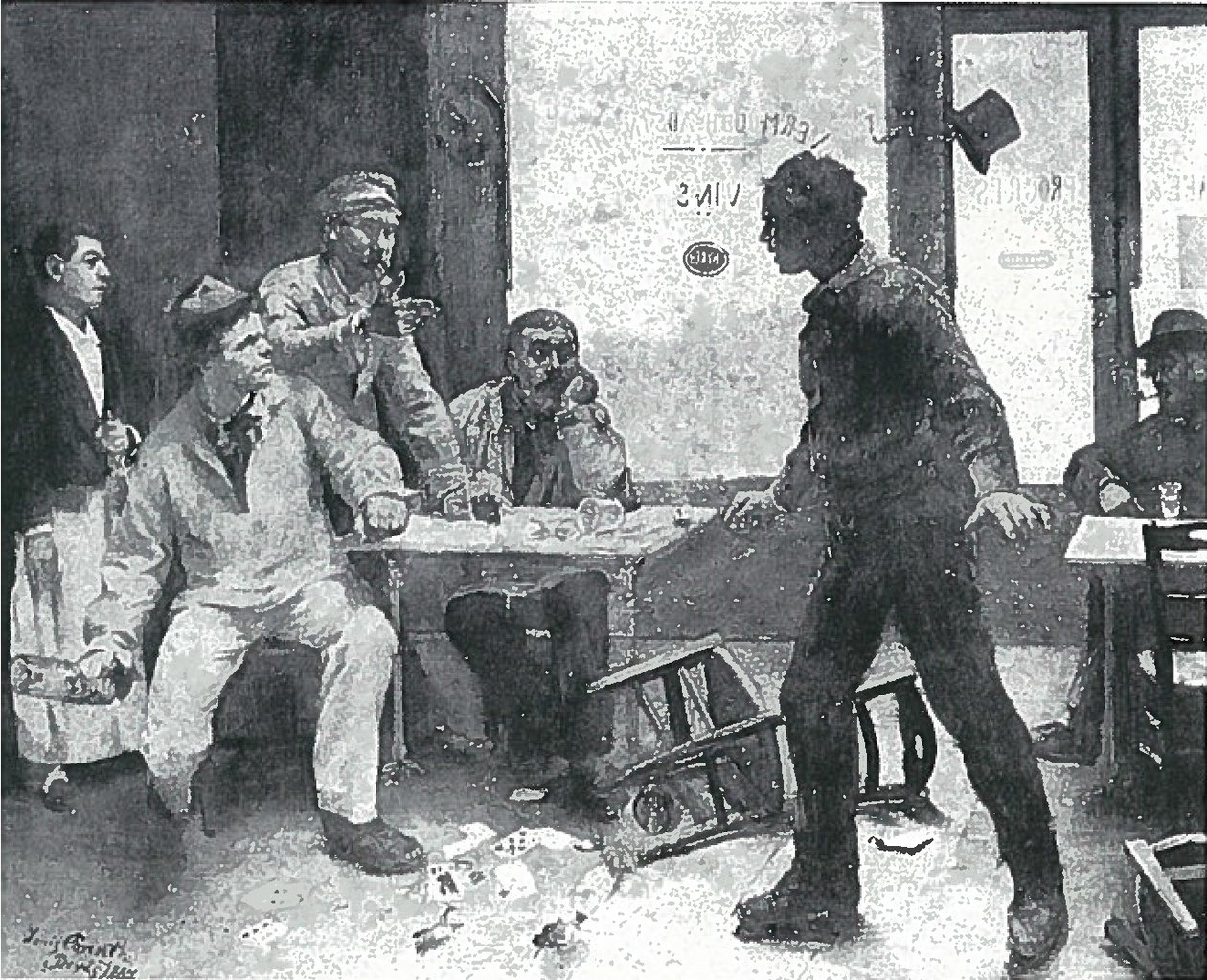 Cardsharps af Lovis Corinth