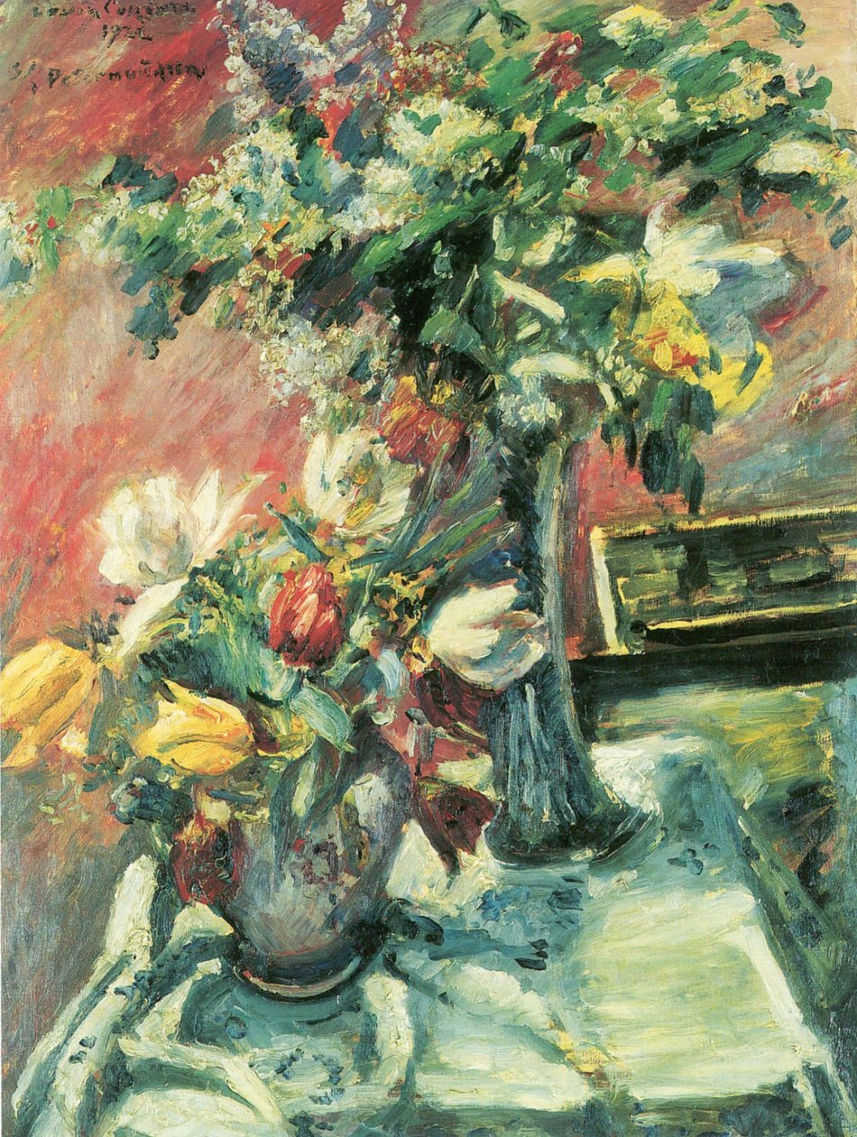 Syriner og tulipaner af Lovis Corinth