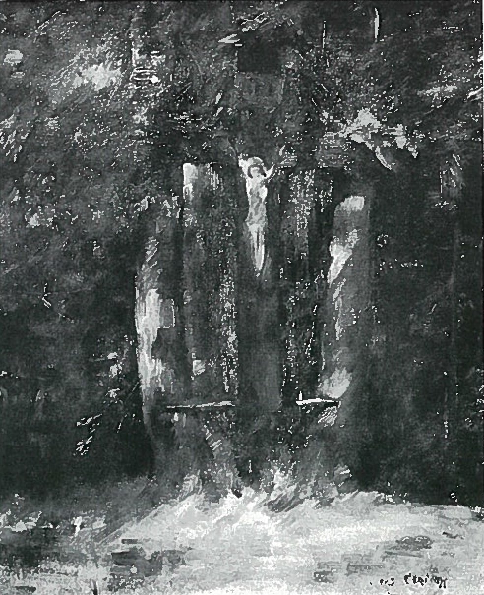 Krusifiks i skoven af Lovis Corinth