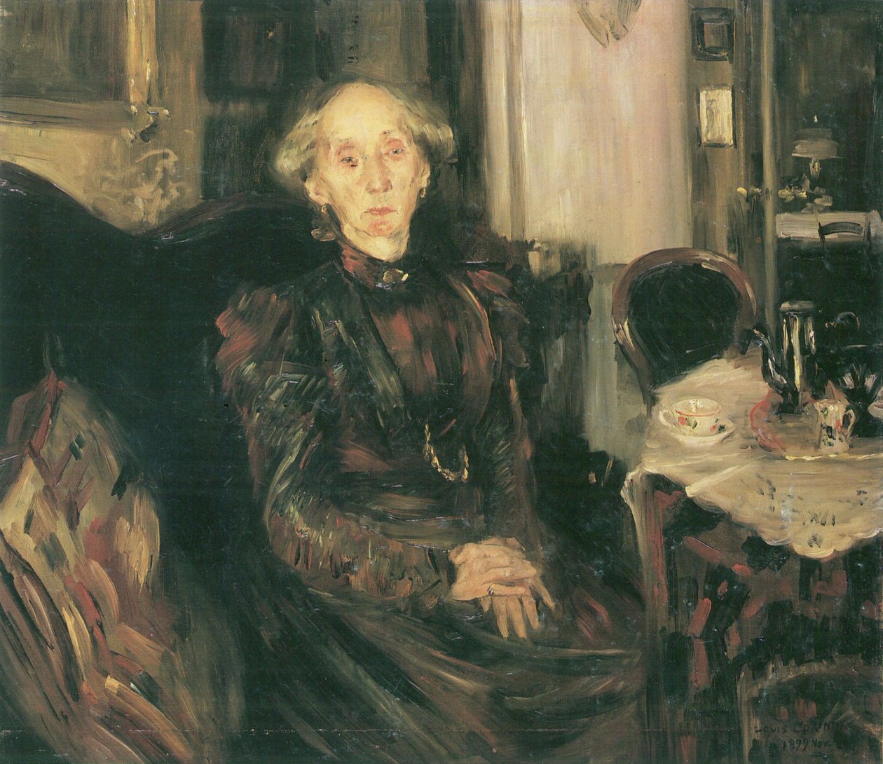Portræt af moderen Rosenhagenn af Lovis Corinth