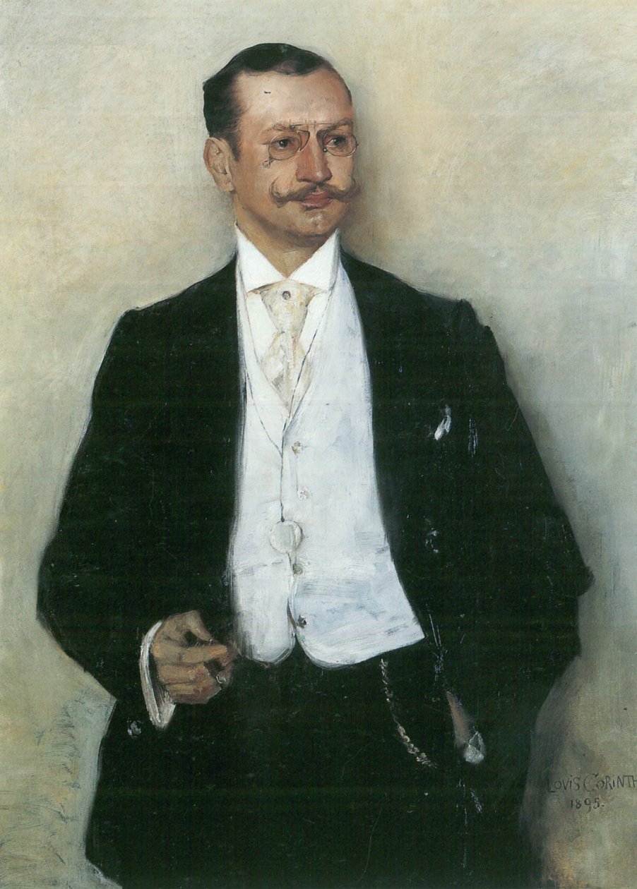 Portræt af maleren Karl Strathmannn af Lovis Corinth