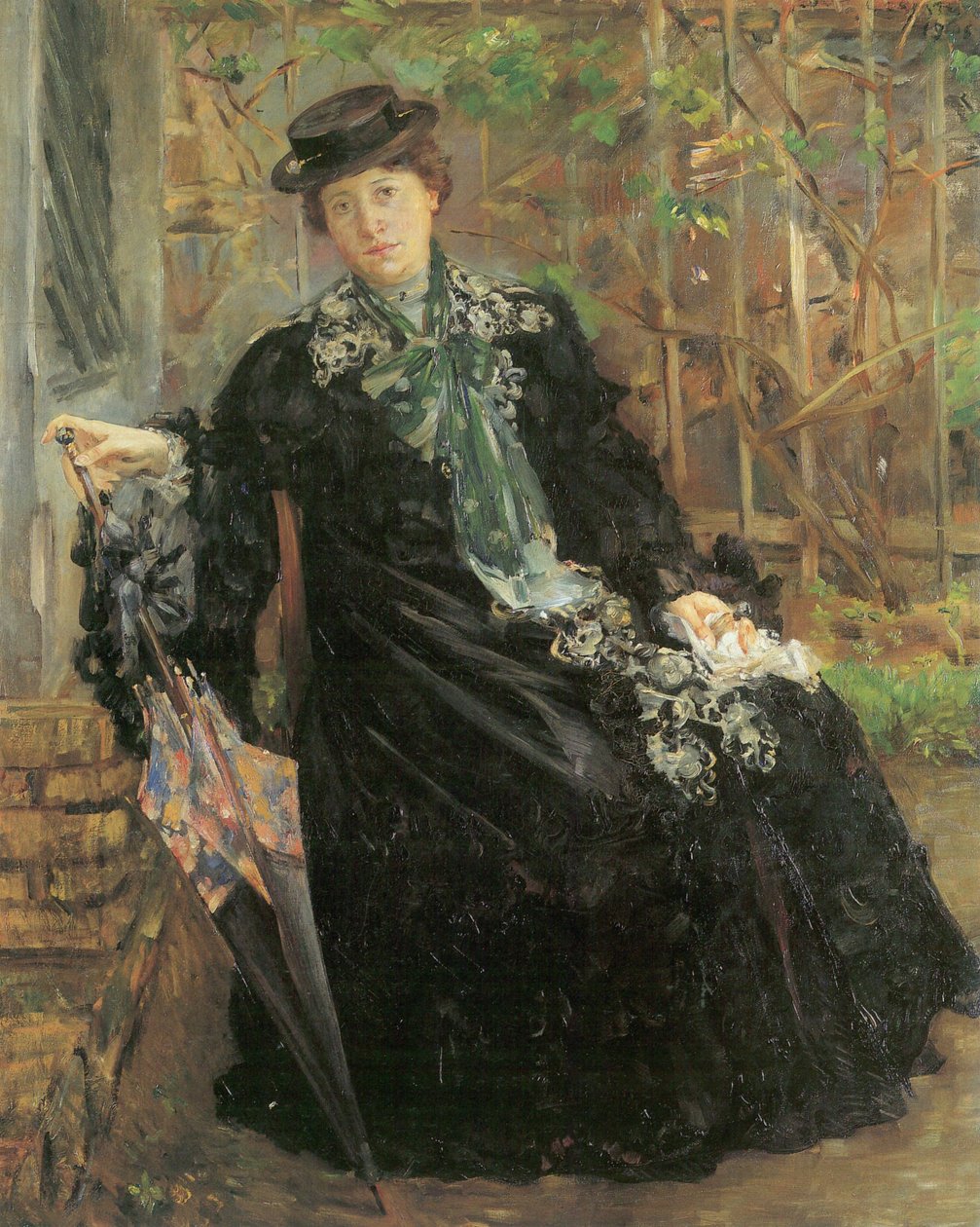 Portræt i sorte frakker af Lovis Corinth