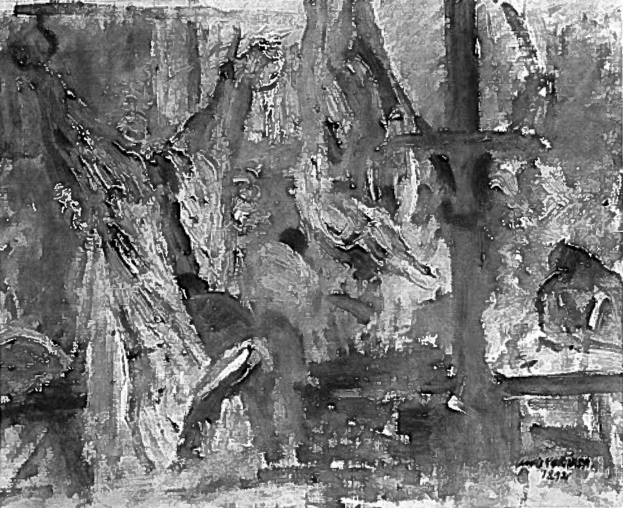 slagterforretning af Lovis Corinth