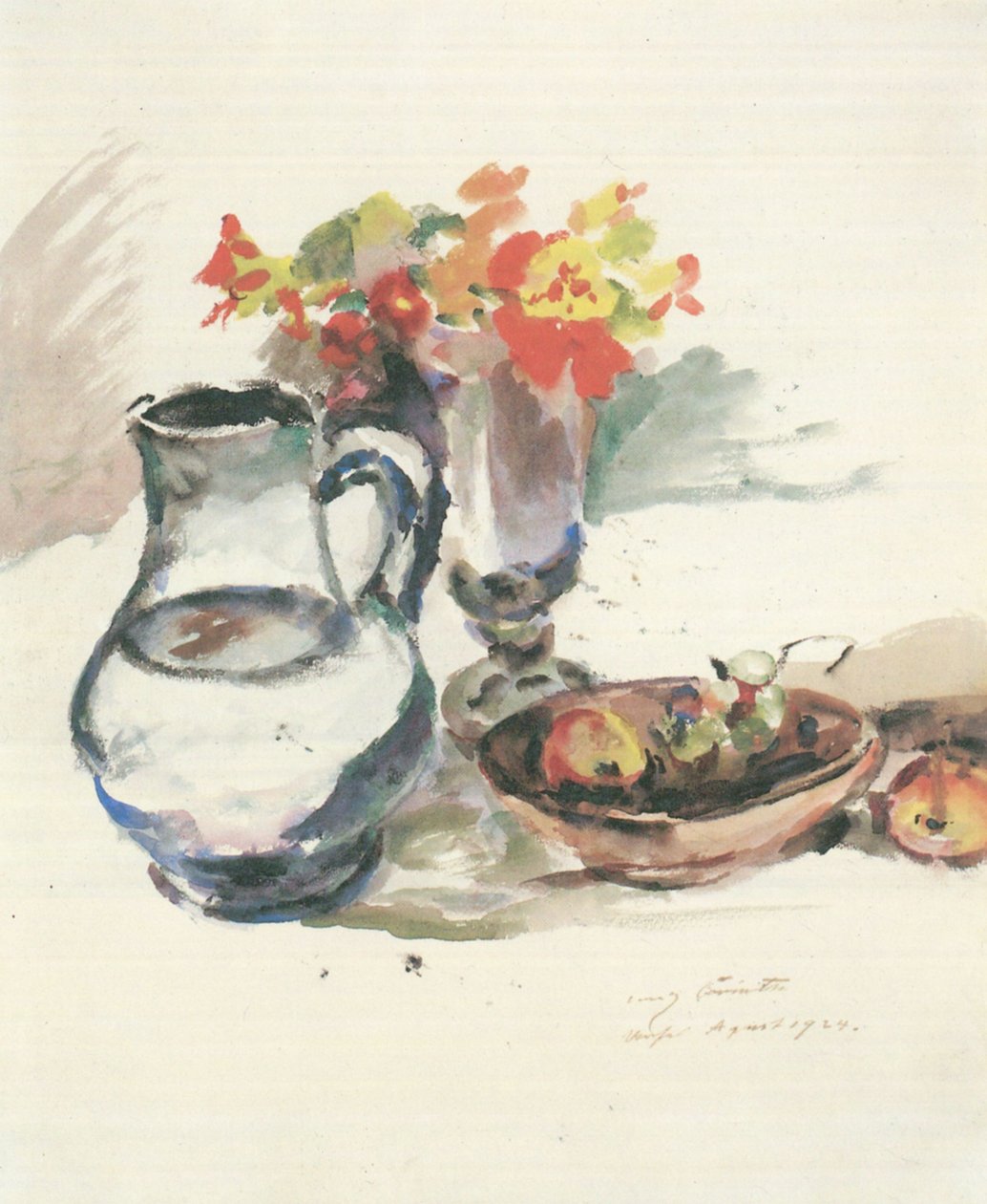 Stilleben Kapuziner-Straun af Lovis Corinth