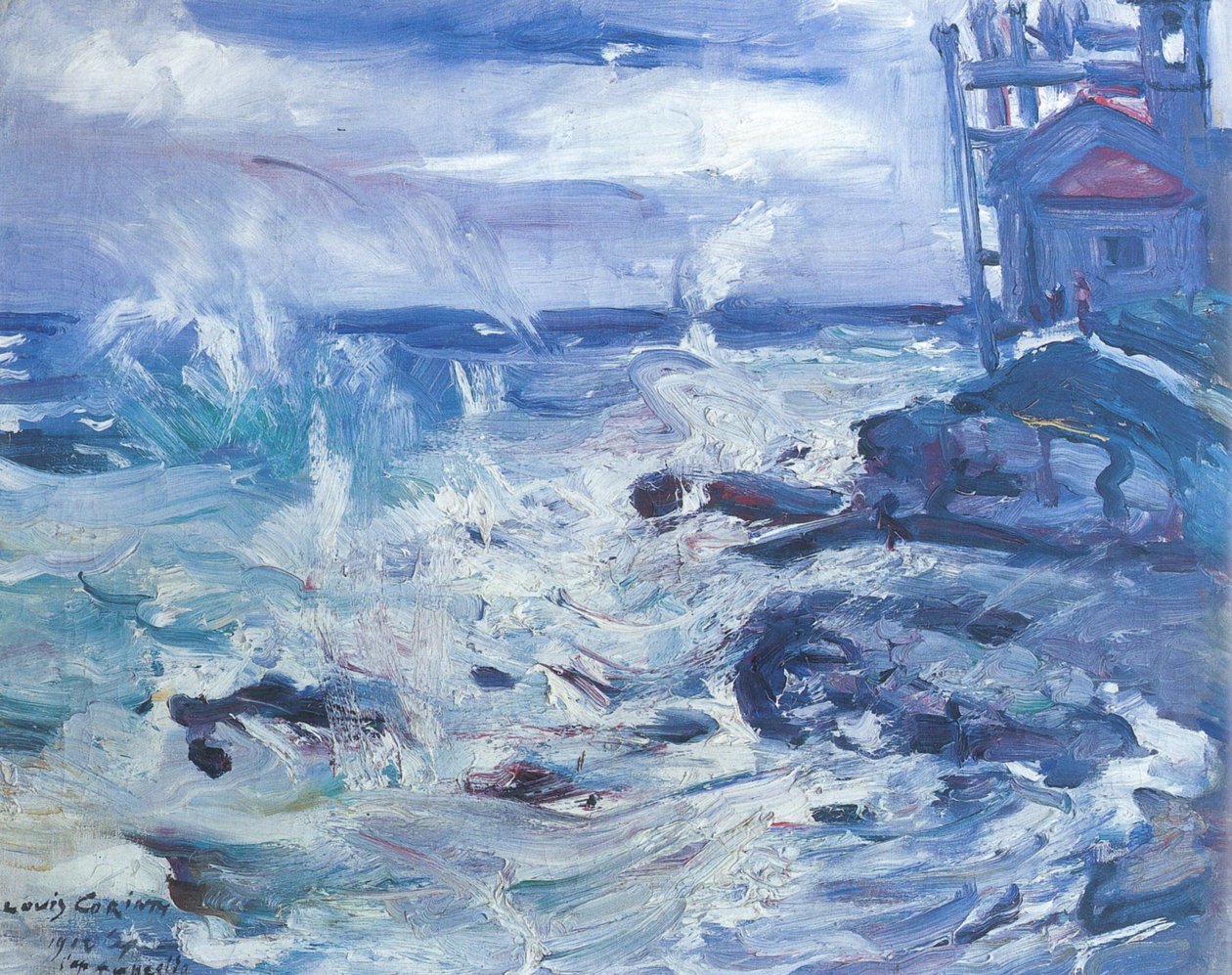 Storm på Cap Ampeglion af Lovis Corinth