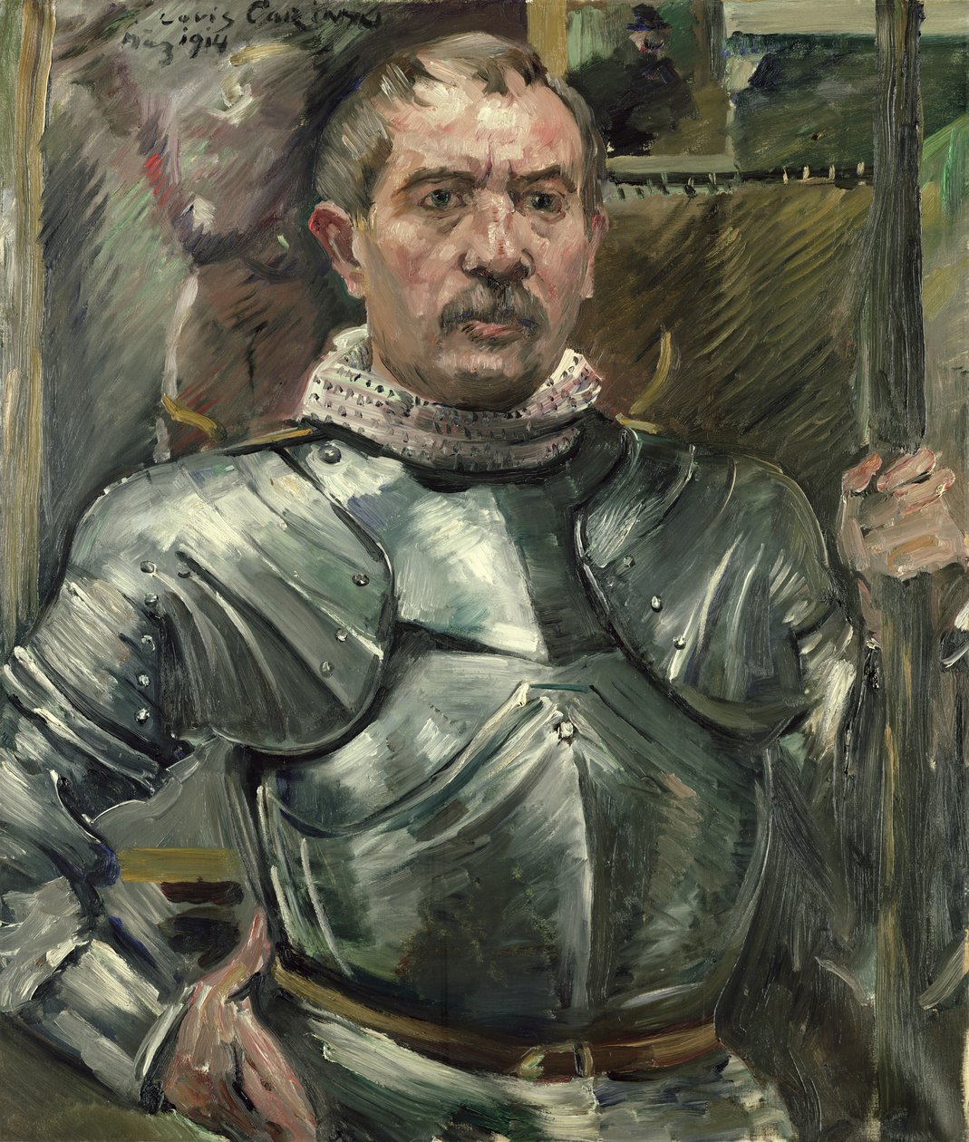 Selvportræt i rustning, 1914 af Lovis Corinth