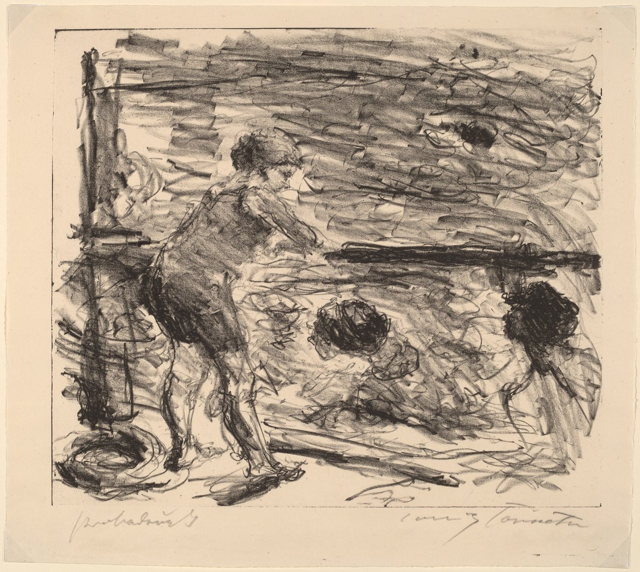 Badeanstalt (Badehuset) af Lovis Corinth