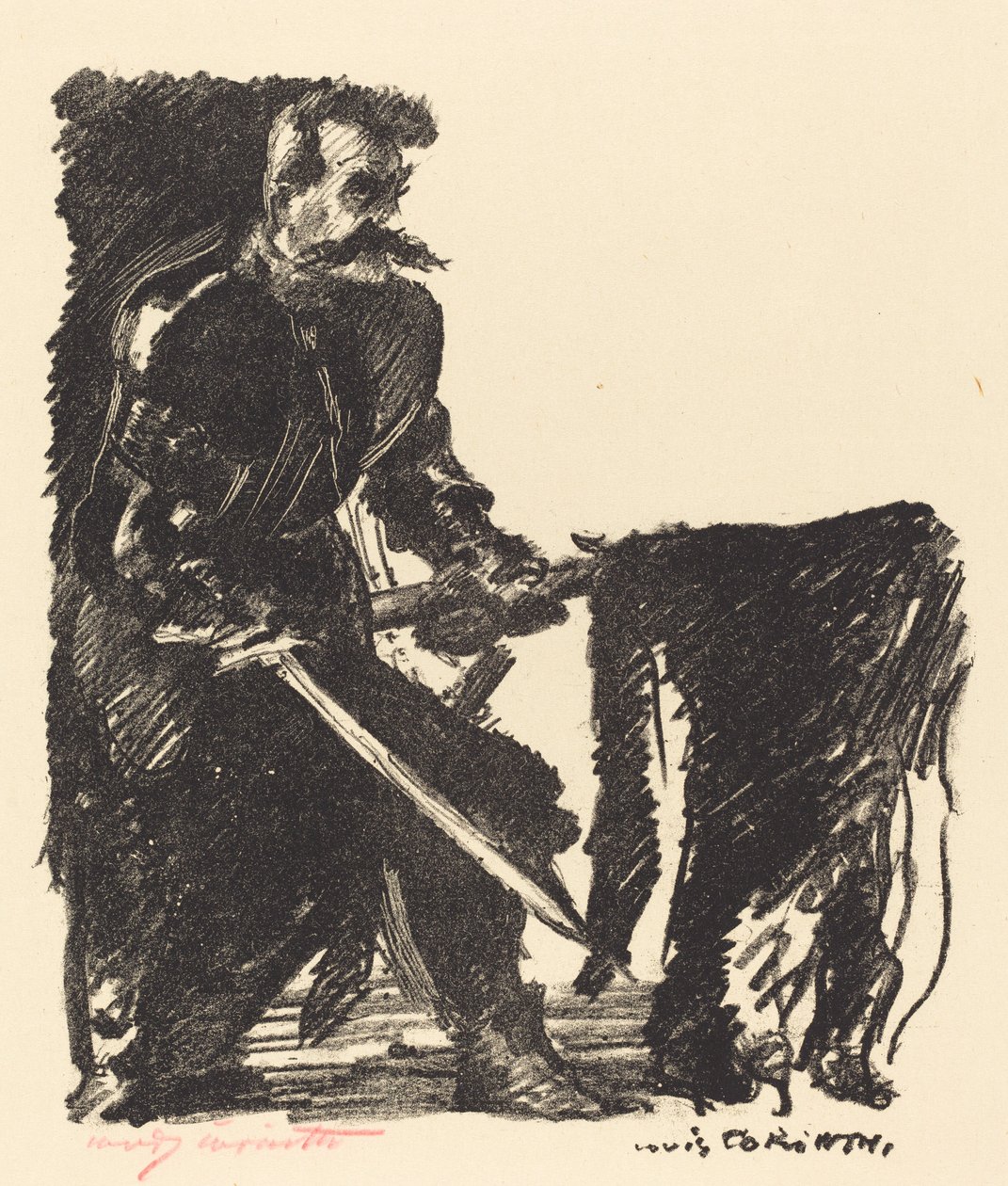 Bannerbærer (standardbærer) af Lovis Corinth