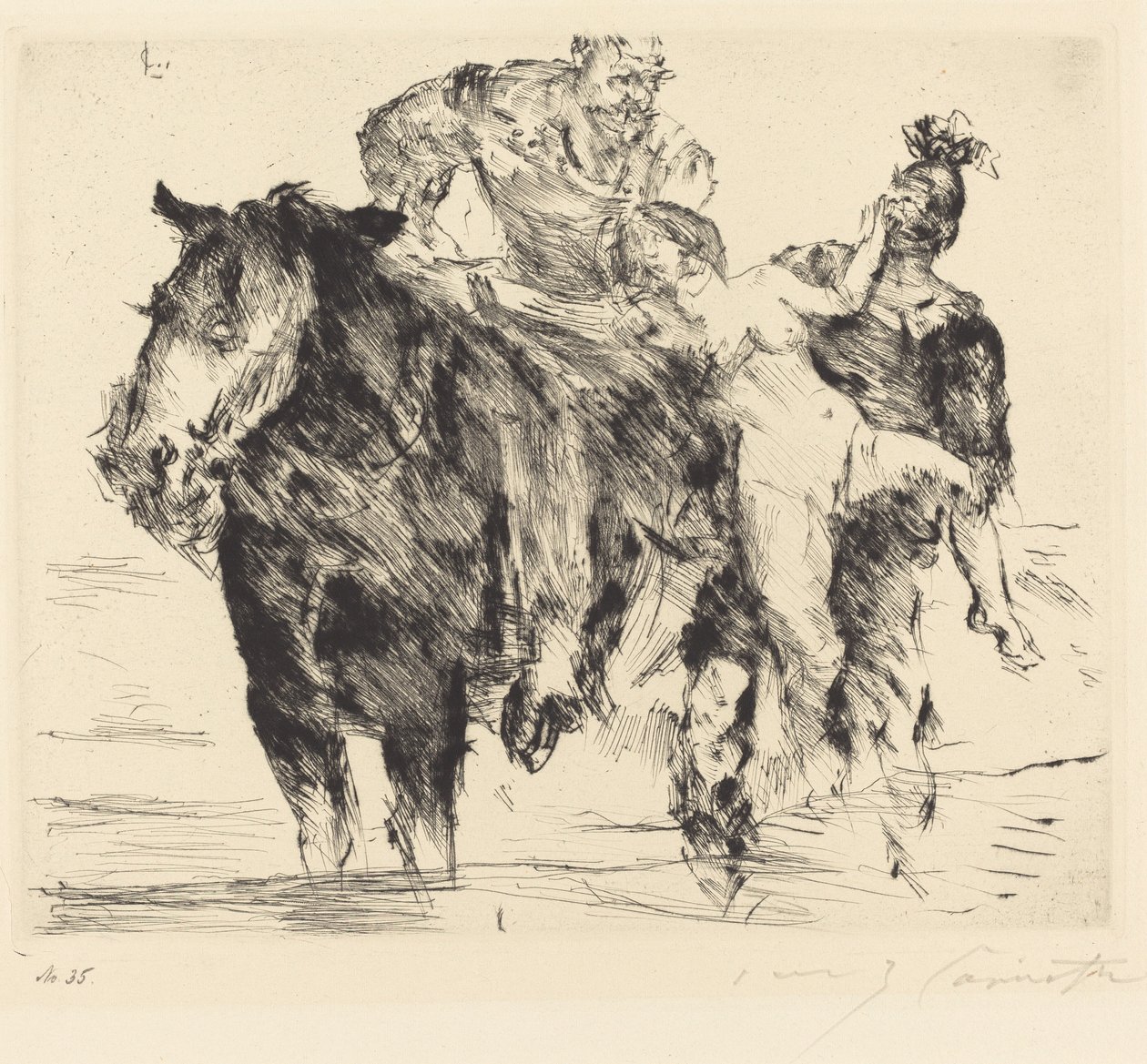 kvinde røver (voldtægt) af Lovis Corinth
